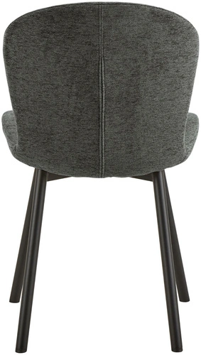 Židle Esra tmavě šedá čalouněná do jídelny a obýváku moderní