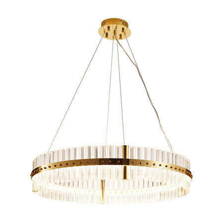 AURA LED závěsná lampa zlatá 85 cm