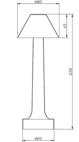 Moderní dotyková noční LED lampička TAVOLO B stříbrná 22 cm do ložnice a obýváku