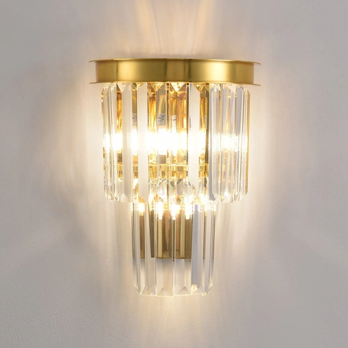 Nástěnné svítidlo glamour SPLENDORE Step into Design zlaté 20 cm do obýváku a ložnice