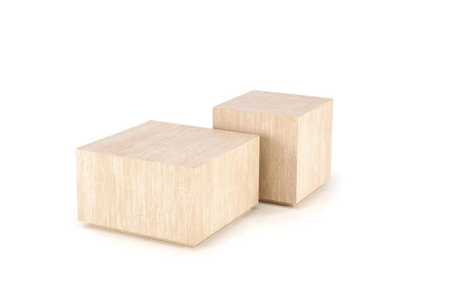 Konferenční stolek Travertino čtvercový 60x60 moderní do obýváku imitace travertinu Intesi