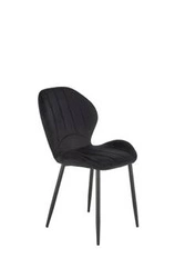 Čalouněná sametová židle Griviza černá do jídelny a obývacího pokoje moderní Intesi