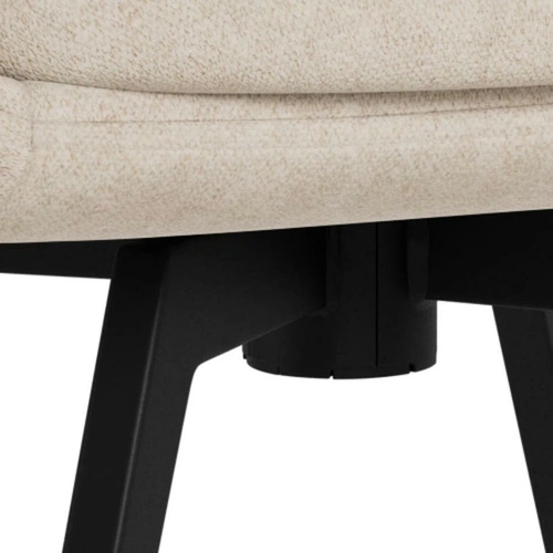 Otočná čalouněná židle Tenna béžová do jídelny a obýváku