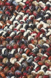 Vlněný koberec do obýváku Marble bordó 200x300 ručně tkaný retro krátký vlas CARPETS & MORE