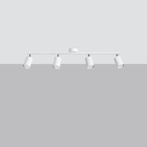 Stropní svítidlo LEMMI 4L bílé moderní kovové s nastavitelnými rameny do obýváku a kuchyně