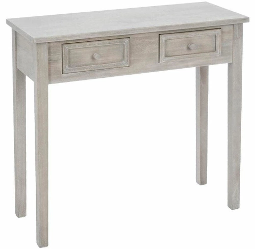 Šedý moderní dřevěný konzolový stolek do předsíně se zásuvkami Charme Atmosphera 80 cm