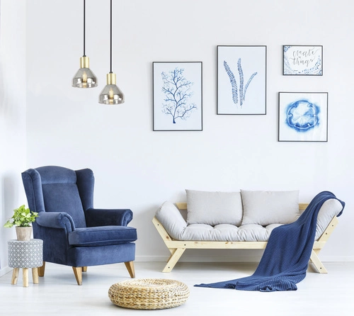 Závěsné svítidlo Gregory černé skleněné nastavitelné loftové do obýváku a jídelny 120 cm