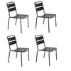 Sada 4 černých židlí Barco