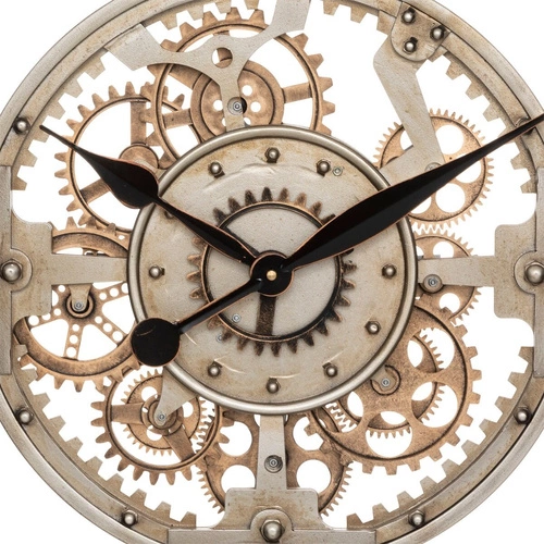 Nástěnné hodiny Soul 70 cm hnědé tichý mechanismus loftový do obýváku Atmosphera