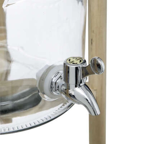 Skleněný zásobník na nápoje 8 l s kohoutkem na stojanu Original 5five na limonádu a párty