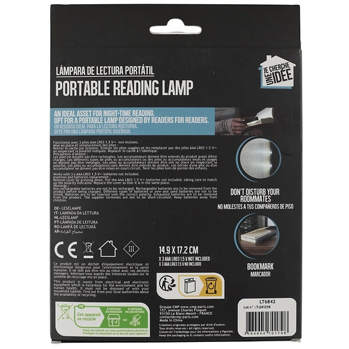 Intesi Zakładka LED lampa na čtení knih do ložnice 17 cm