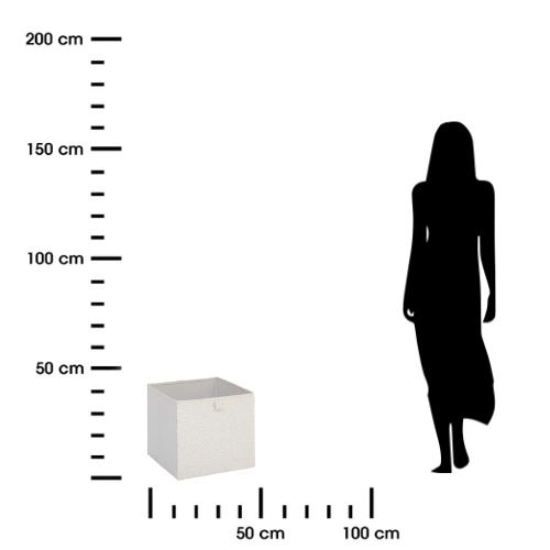 Kartonová krabice Boucle 31x31 cm bílá do regálu a šatny 5five simply smart