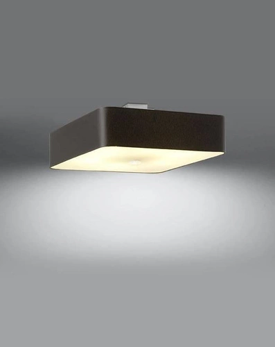 Stropní čtvercové svítidlo Lokko 55 černé moderní do obýváku, kuchyně a ložnice