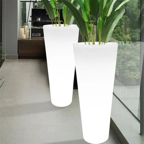 Zahradní lampa květináč FLOWER POT L LED RGBW 16 barev 90 cm