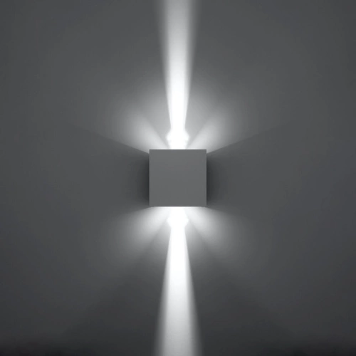 Nástěnné LED svítidlo Luca bílé moderní hliníkové do obýváku, ložnice a na terasu IP54