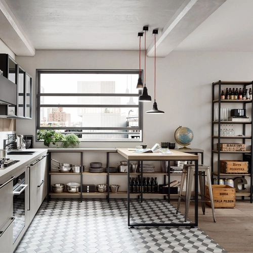 Barová židle Paris 75 cm modrá kovová bez opěradla industriální do kuchyně inspirovaná Tolix D2.DESIGN