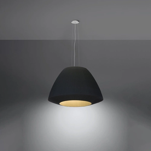 Lustr BELLA 60 černý moderní lustr do obýváku a jídelny 3bodový