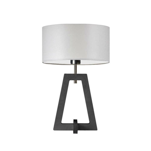 Noční lampička Clio moderní s světle šedým stínidlem glamour do ložnice nebo obýváku LYSNE