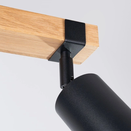 Stropní svítidlo FAGER 2 černé skandinávské nastavitelné do obývacího pokoje a ložnice LED GU10