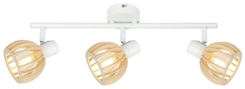 Stropní svítidlo Atarri 3x25W E14 bílá+dřevo