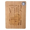 Bambusové prkénko na krájení 5five simply smart Word s drážkou do kuchyně 38x27,8 cm