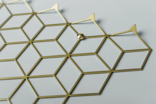 Moderní nástěnný věšák Stiga M Gold zlatý kovový do předsíně a šatny