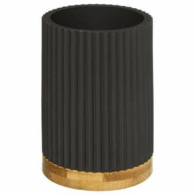 Černá oválná stojící mýdlenka do koupelny moderní 5five simply smart