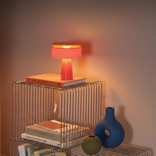 AXO červená moderní stolní lampa na psací stůl do pracovny