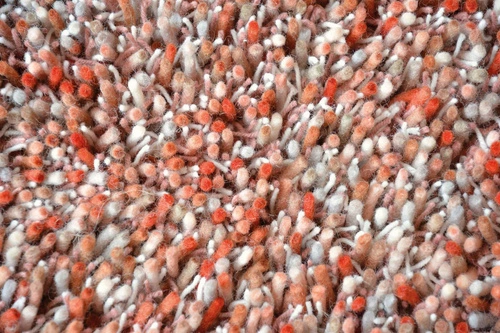 Vlněný shaggy koberec Shaggy Young červený 250x350 moderní do obýváku a ložnice