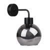 Nástěnné svítidlo Lady lampa černá 1x40W E27 kouřové stínítko