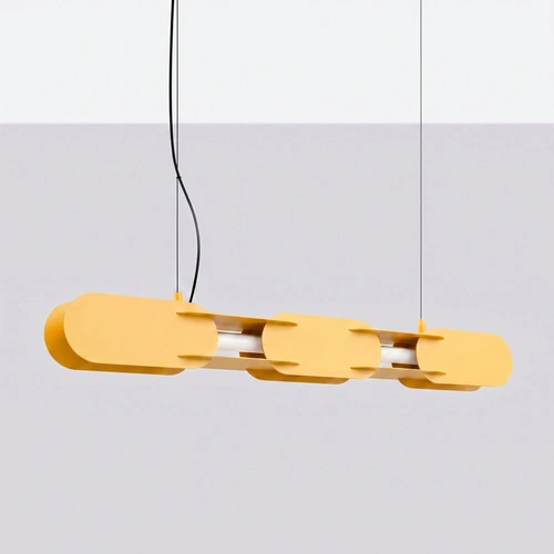 Závěsné LED svítidlo CHAIN 91 žluté moderní do obývacího pokoje nad stůl