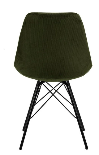 Čalouněná židle Eris Actona manšestr zelená moderní do jídelny a obýváku