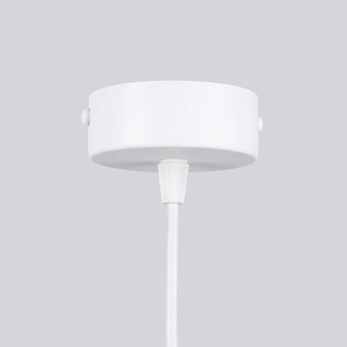 Moderní bílý skleněný lustr HALO 6 do obýváku a jídelny stropní svítidlo