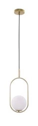 Závěsná lampa Cordel 1x28W G9 mosazná