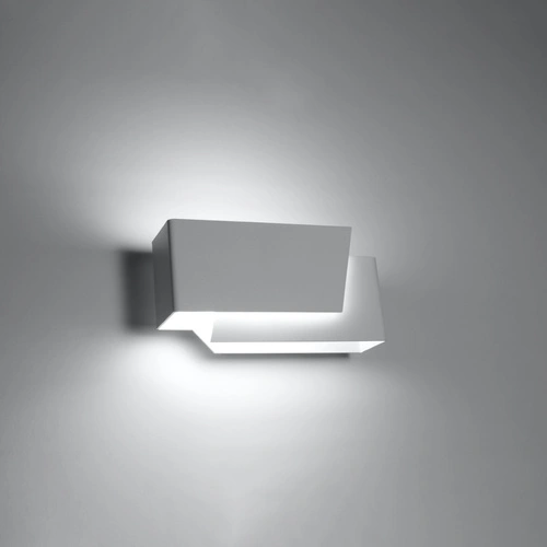 Nástěnné svítidlo PIEGARE bílé moderní kovové do obýváku a ložnice Sollux Lighting