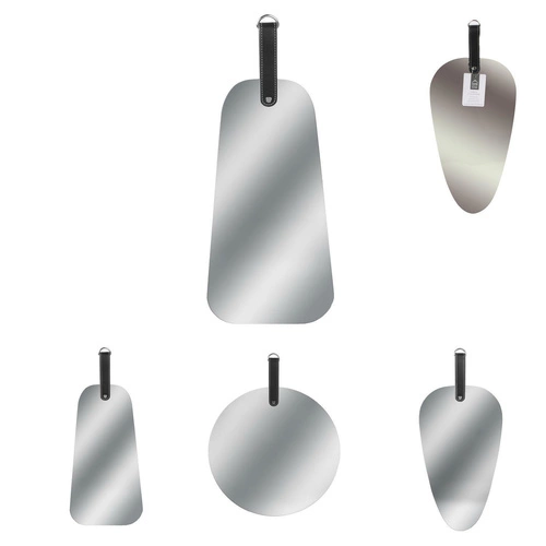 Závěsné zrcadlo Pagaj Intesi asymetrické bez rámu na popruhu do předsíně 48x21 cm