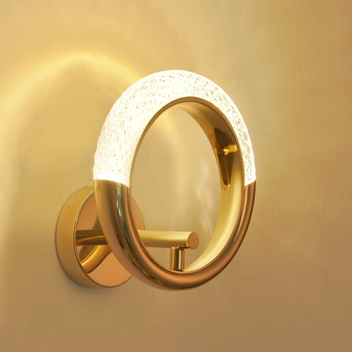 Nástěnné svítidlo JEWEL LED zlaté glamour 21 cm Step into Design do obýváku a ložnice