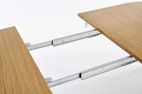 Rozkládací kulatý jídelní stůl Baros 100-200 cm moderní medový dub Intesi