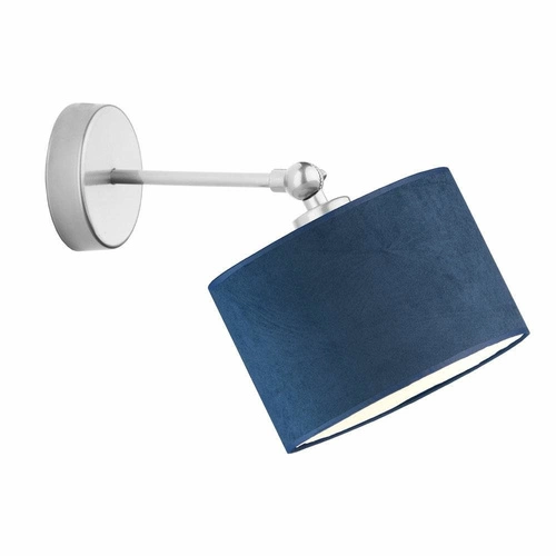 Nástěnné svítidlo glamour TETE LYSNE tyrkysové s velurovým stínidlem, nastavitelné do ložnice a obývacího pokoje