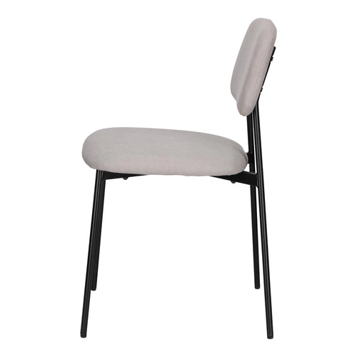 Sada 4 světle šedých židlí Esther