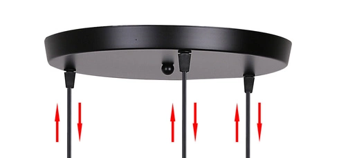 Závěsné svítidlo Felis moderní tříramenné skleněné černé do obýváku a jídelny