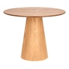 Kulatý stůl Soleilo 80 cm přírodní dub na jedné noze do obýváku a kavárny Intesi