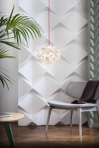 Závěsné svítidlo koule Veli Mini bílá moderní LED do obýváku a jídelny SLAMP