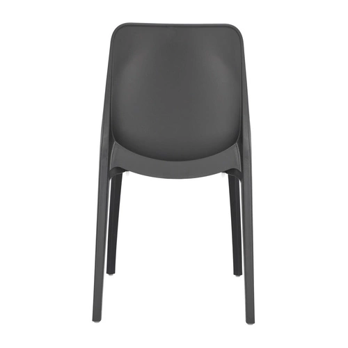 Zahradní židle Ginevra antracit plastová stohovatelná moderní SCAB Design