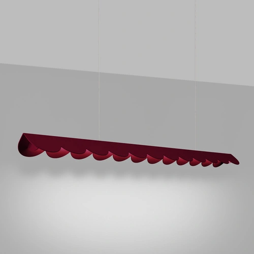 Závěsné svítidlo BISCUIT burgund LED 4000K nad jídelní stůl