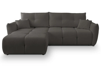 Rohová sedačka Bode rozkládací levý antracit Sicuro 80