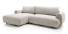 Rohová sedací souprava s rozkladem Ljung levá moderní béžovo-šedá s úložným prostorem do obýváku