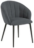 Jídelní židle Daniella Actona čalouněná antracitová s područkami moderní