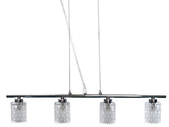 Stropní svítidlo Berta chrom skleněné 4bodové do obýváku a jídelny CANDELLUX