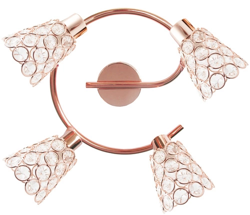 Stropní svítidlo Glossy nastavitelná zlatá spirála do obýváku a jídelny glamour 44 cm